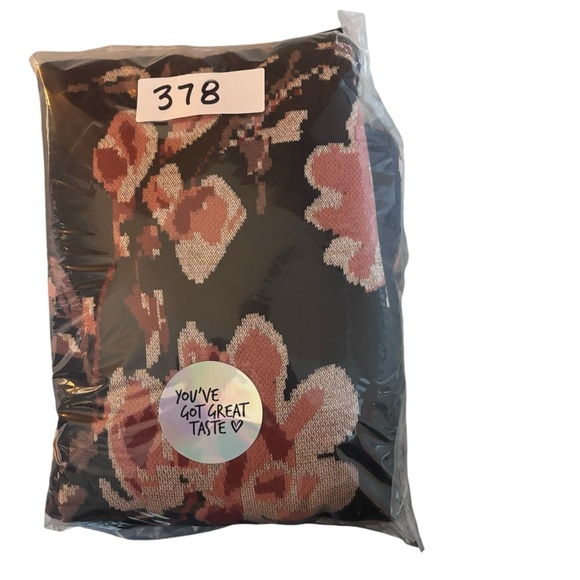 Ali & Jay floral print long sleeve thick knit sweater dress with mock neck Sz M - Picture 11 of 11